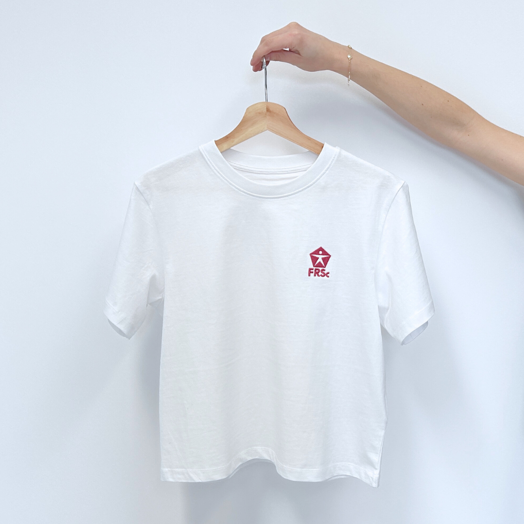 Koszulka biała damska z logo